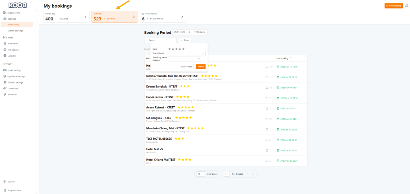 How to track booking statuses and history