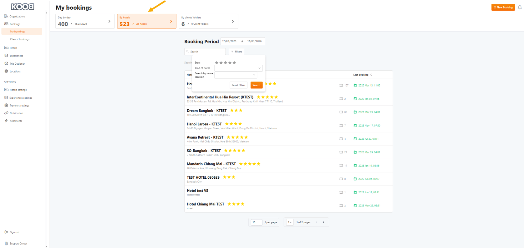 How to track booking statuses and history