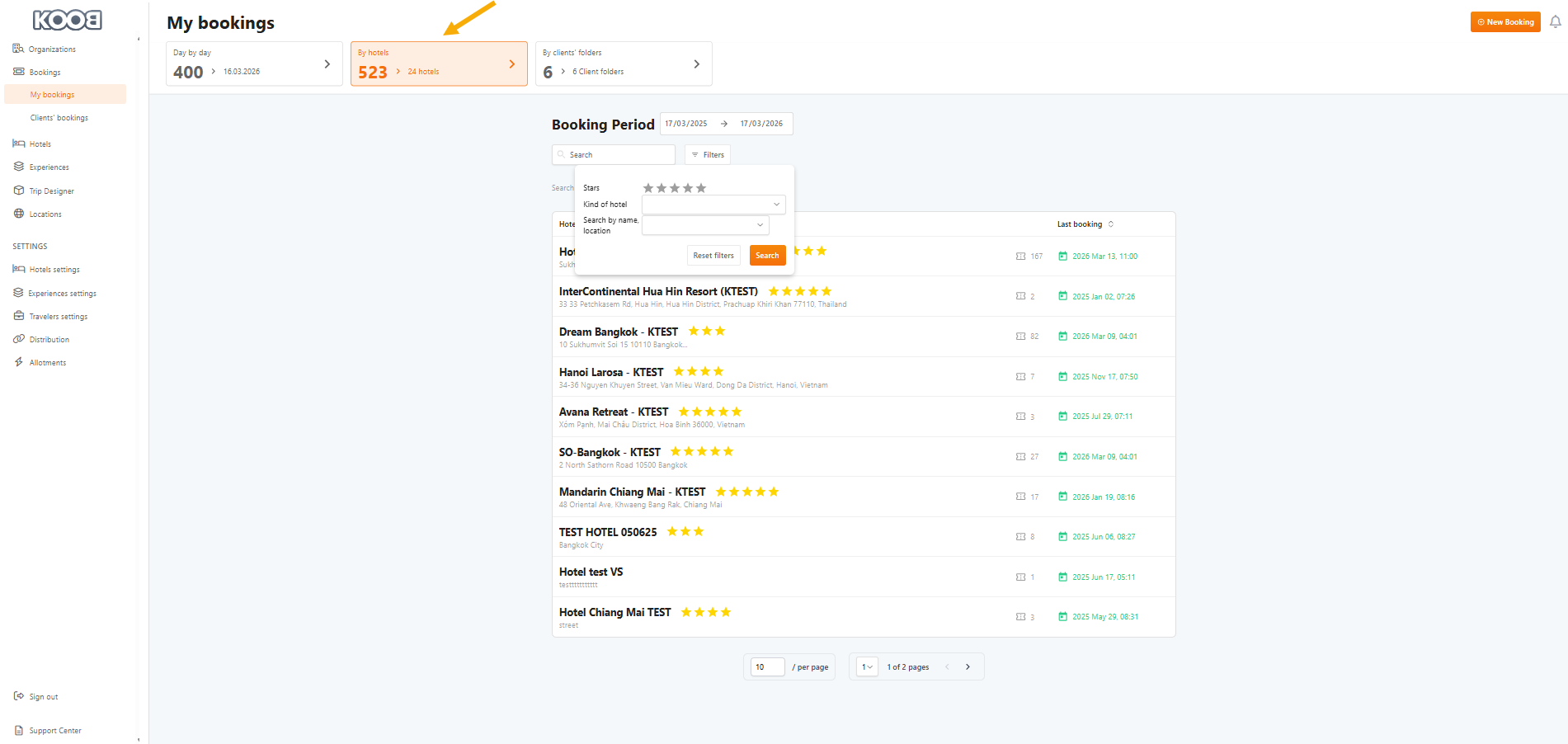How to track booking statuses and history
